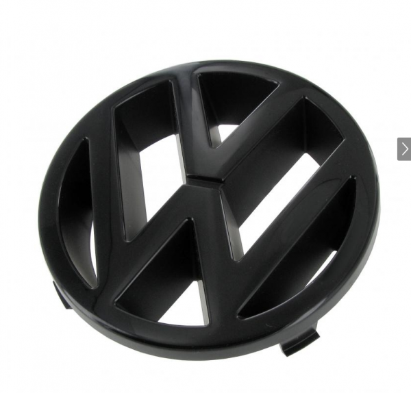 Zeichen-"VW"-für-Kühlergrill-schwarz-125-mm-VW-Bus-T3-251853601A